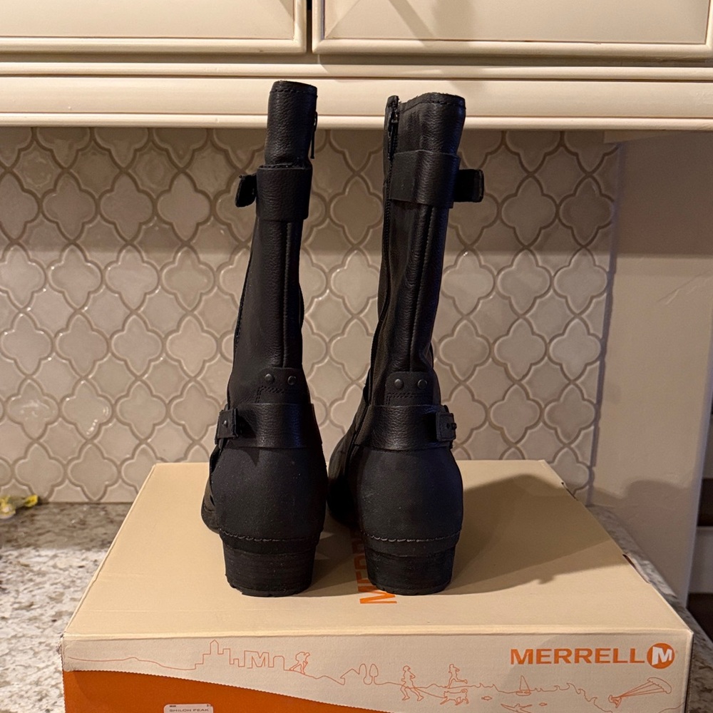 Merrell Women's Black Heeled Boots - Picture 4 of 6